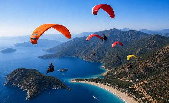 Paragliding at an EkoStay villa